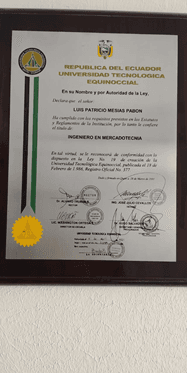 Ingeniero en Mercadotecnia — Universidad Tecnológica Equinoccial